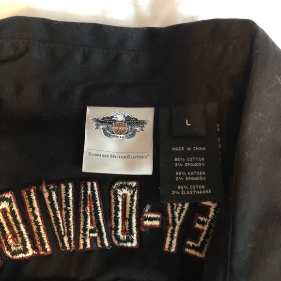 Harley-Davidson zip-front, short-sleeved top. - Picture 3 of 5